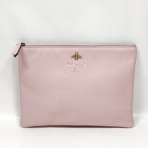 Gucci Clutch Bag Pink Leather #193945G14